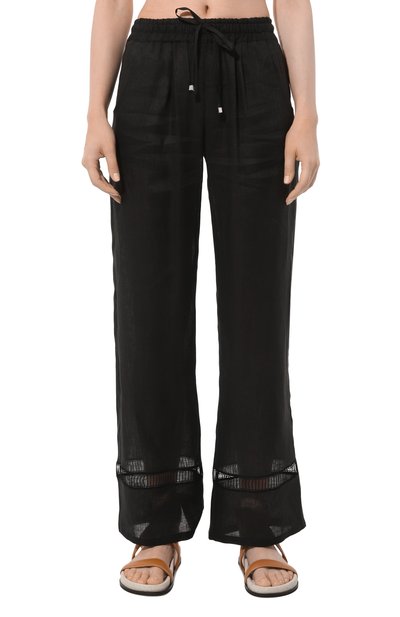 Льняные брюки KITON, арт. D57126H05953, фото 3