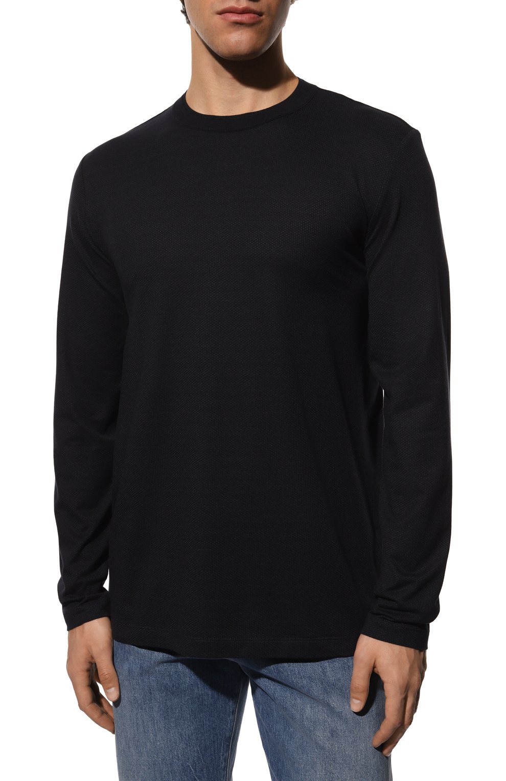 Лонгслив из хлопка и шелка BOSS, арт. 50484370, фото 3