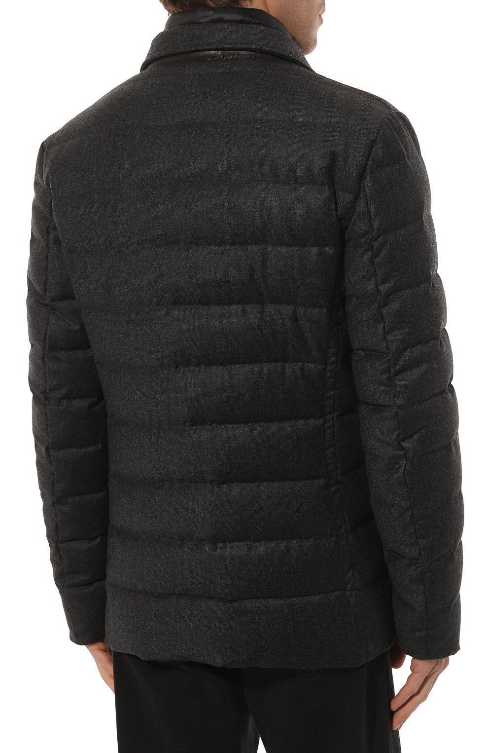 Пуховая куртка nomos-ff MOORER темно-серого цвета по цене 215000 руб., арт. MOUGI100246 TEPA240 NOMOS-FF, фото 4 Пуховая куртка nomos-ff MOORER, арт. MOUGI100246 TEPA240 NOMOS-FF, фото 4