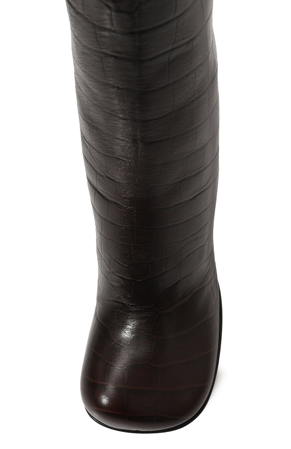 Кожаные ботильоны bloc BOTTEGA VENETA, арт. 667216/V1000, фото 6