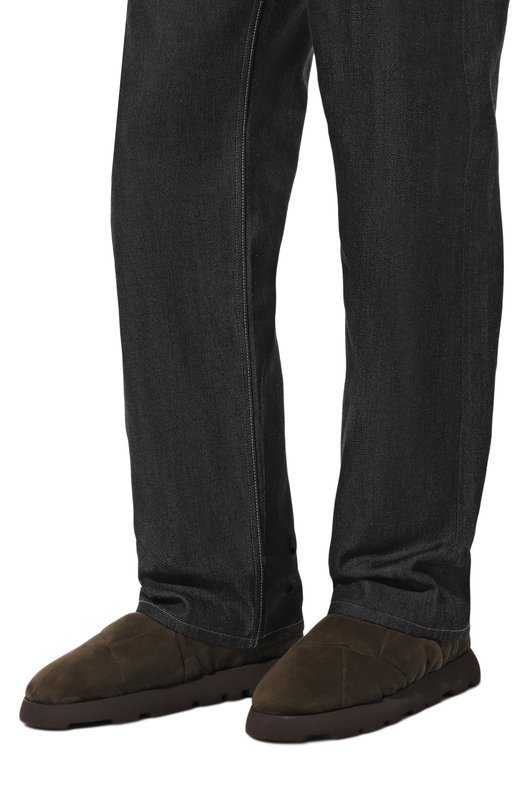 Текстильные сапоги Piumestudio Хаки, фото 3