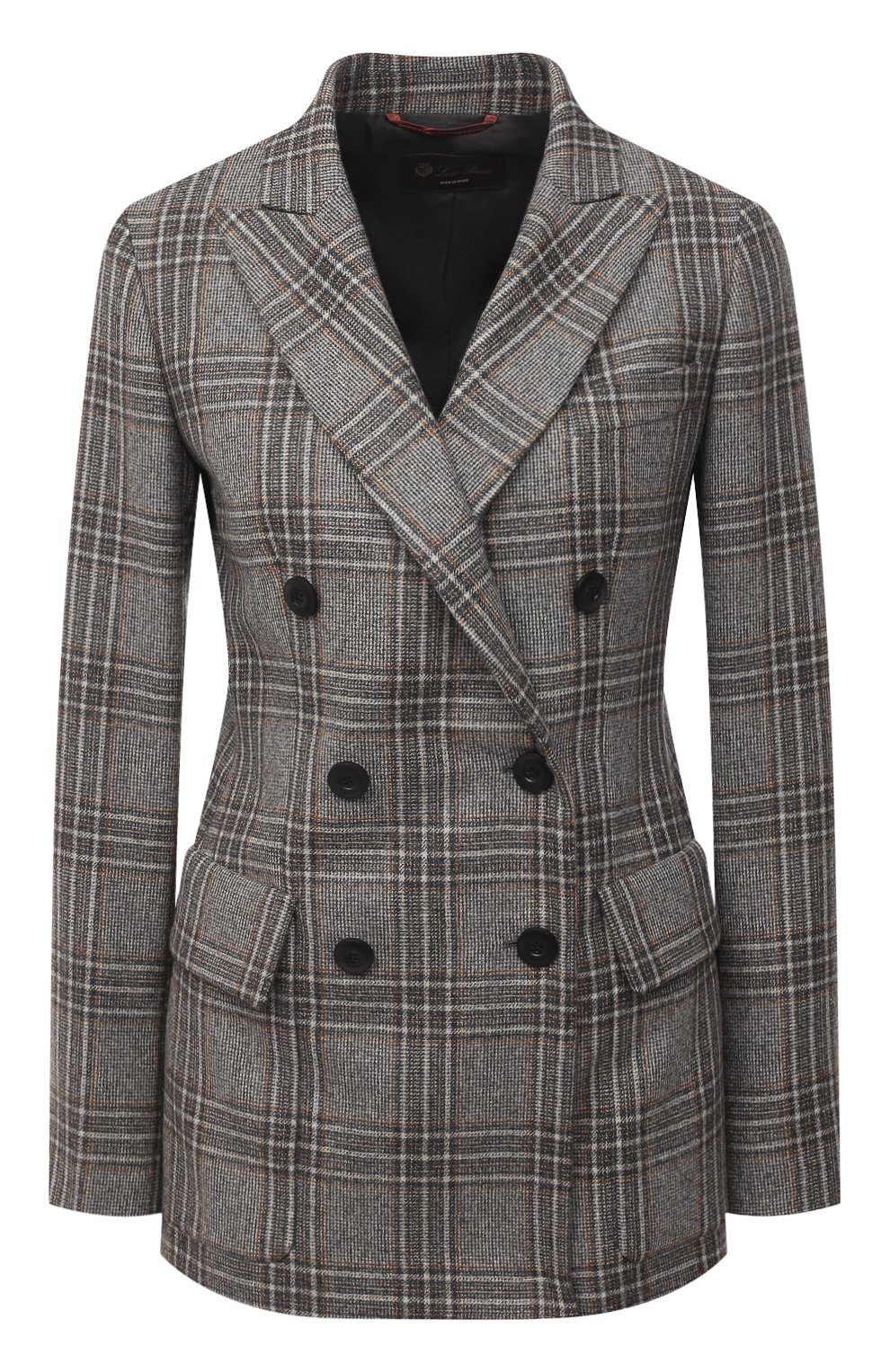 Жакет из кашемира и шелка LORO PIANA серого цвета по цене 499500 руб., арт. FAL2434, фото 1 Жакет из кашемира и шелка LORO PIANA, арт. FAL2434, фото 1