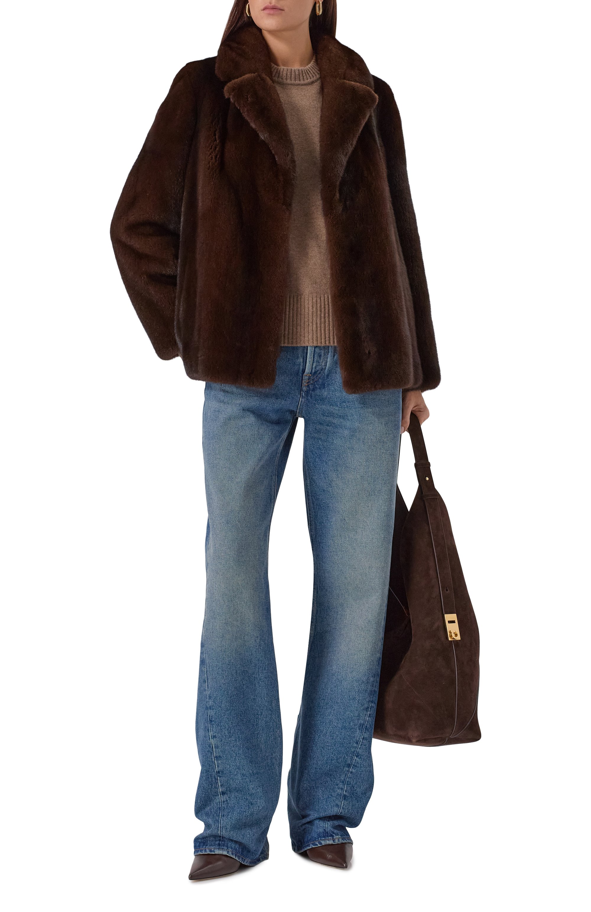 Шуба из норки VICTORIA KUSENKOVA коричневого цвета по цене 998800 руб., арт. 760200004540, фото 2 Шуба из норки VICTORIA KUSENKOVA, арт. 760200004540, фото 2