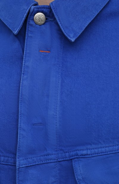 Джинсовая куртка HERON PRESTON FOR CALVIN KLEIN синего цвета по цене 23900 руб., арт. K10K108253, фото 5 Джинсовая куртка HERON PRESTON FOR CALVIN KLEIN, арт. K10K108253, фото 5