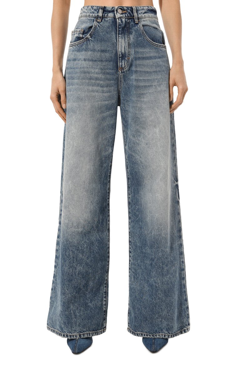 Женские джинсы debby ICON DENIM LA синего цвета, арт. DEBBY/ID8460 | Фото 3 (Длина (брюки, джинсы): Стандартные; Материал внешний: Хлопок, Деним; Кросс-КТ: Деним; Силуэт Ж (брюки и джинсы): Широкие; Стили: Кэжуэл; Детали: Делаве; Автоматизация ТО: Проставлено; Автоматизация состава: Проставлено)