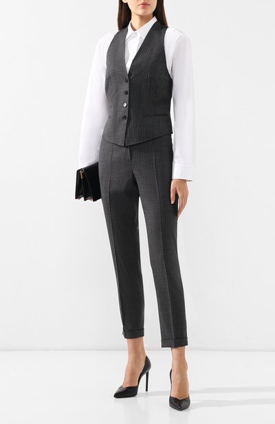 Шерстяной жилет WINDSOR серого цвета по цене 37700 руб., арт. 52 DW100 10006448, фото 2 Шерстяной жилет WINDSOR, арт. 52 DW100 10006448, фото 2