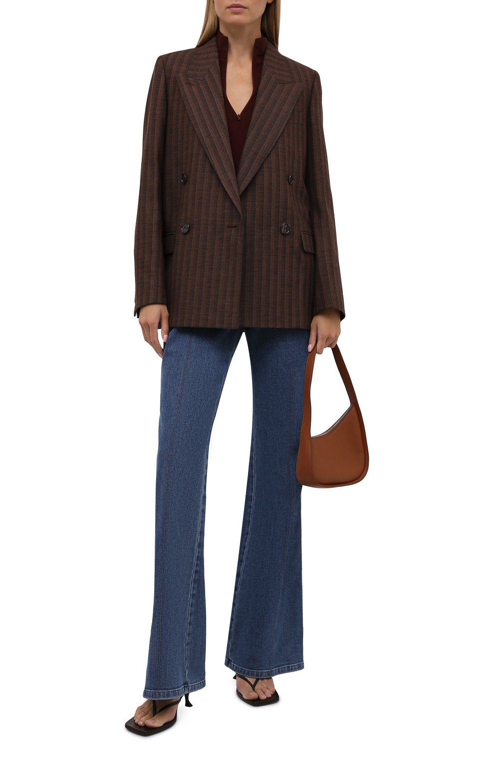 Жакет из шерсти и хлопка ACNE STUDIOS коричневого цвета по цене 83500 руб., арт. AH0144, фото 2 Жакет из шерсти и хлопка ACNE STUDIOS, арт. AH0144, фото 2