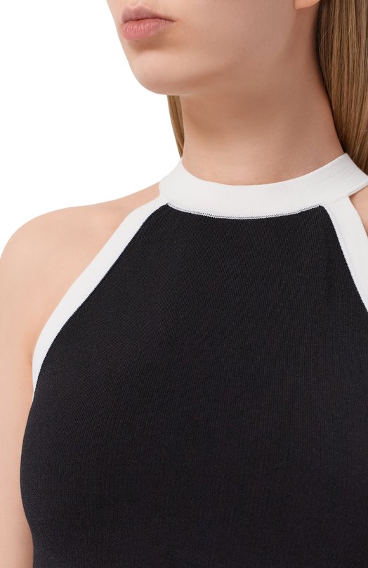 Топ из хлопка и вискозы Nina Ricci 26PMPU011/ML0596 Чёрный  26PMPU011/ML0596 Фото 5