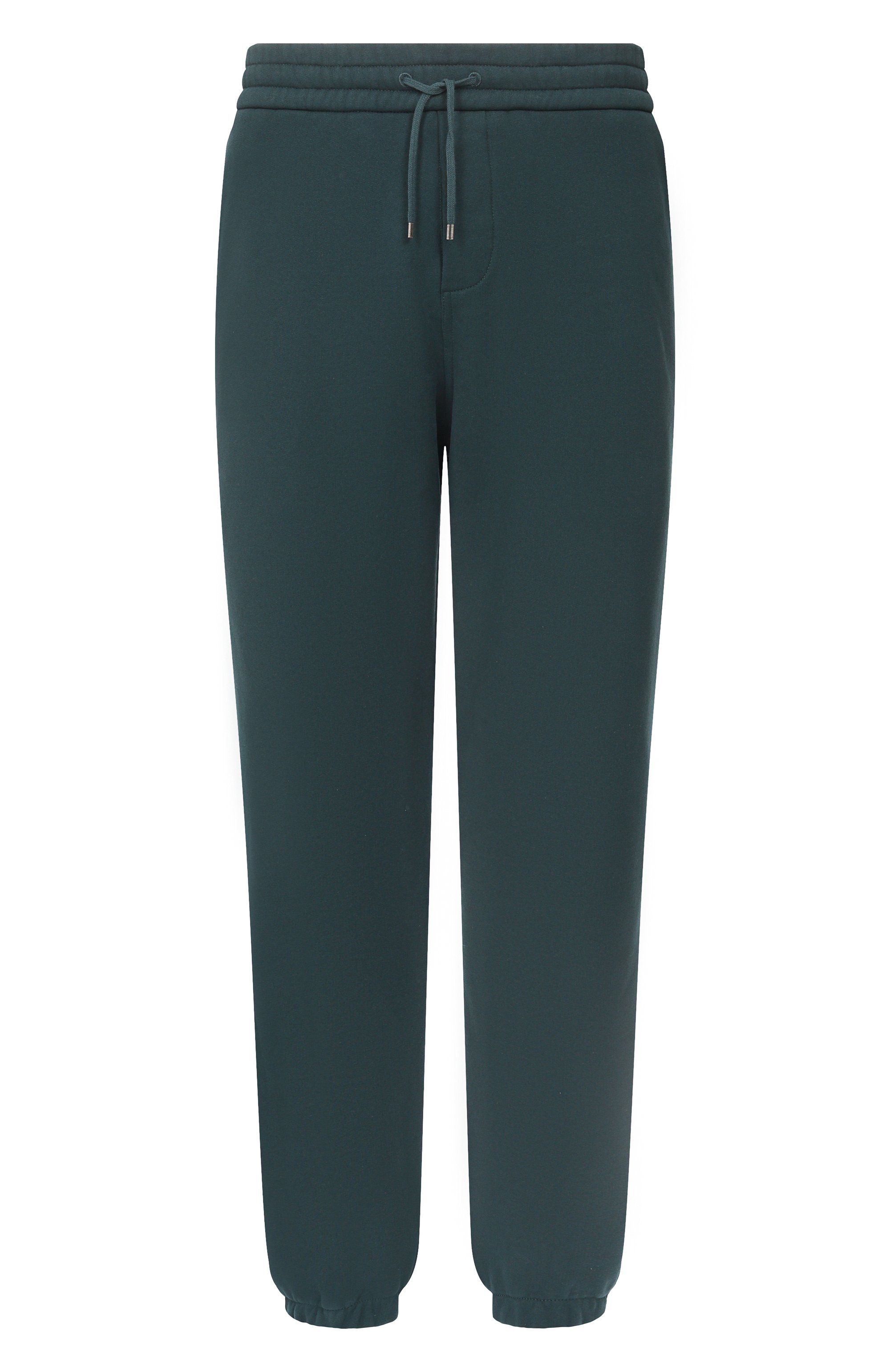 Хлопковые джоггеры SAINT LAURENT темно-зеленого цвета по цене 157500 руб., арт. 813788/Y36SW, фото 1 Хлопковые джоггеры SAINT LAURENT, арт. 813788/Y36SW, фото 1