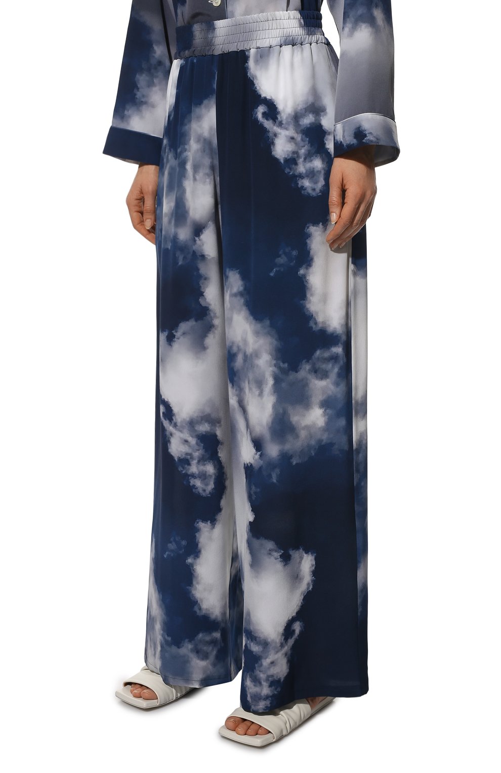 Шелковые брюки ALEXANDER MCQUEEN, арт. 700838/QDAEU, фото 3