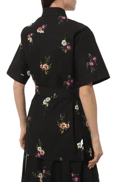 Хлопковая блузка ELIE SAAB черного цвета по цене 162000 руб., арт. SH013, фото 4 Хлопковая блузка ELIE SAAB, арт. SH013, фото 4