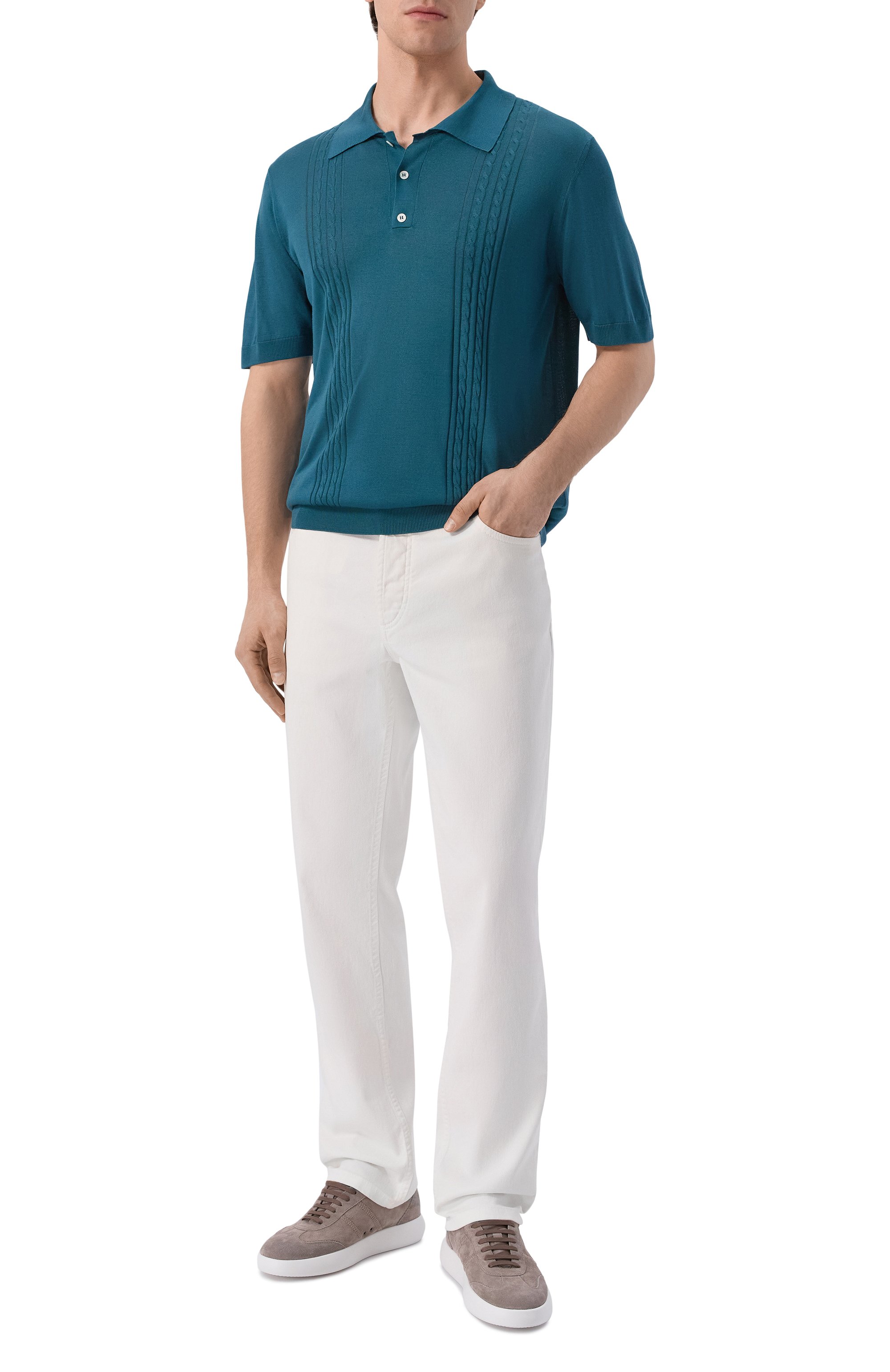 Шелковое поло KITON, арт. UMK0852, фото 2