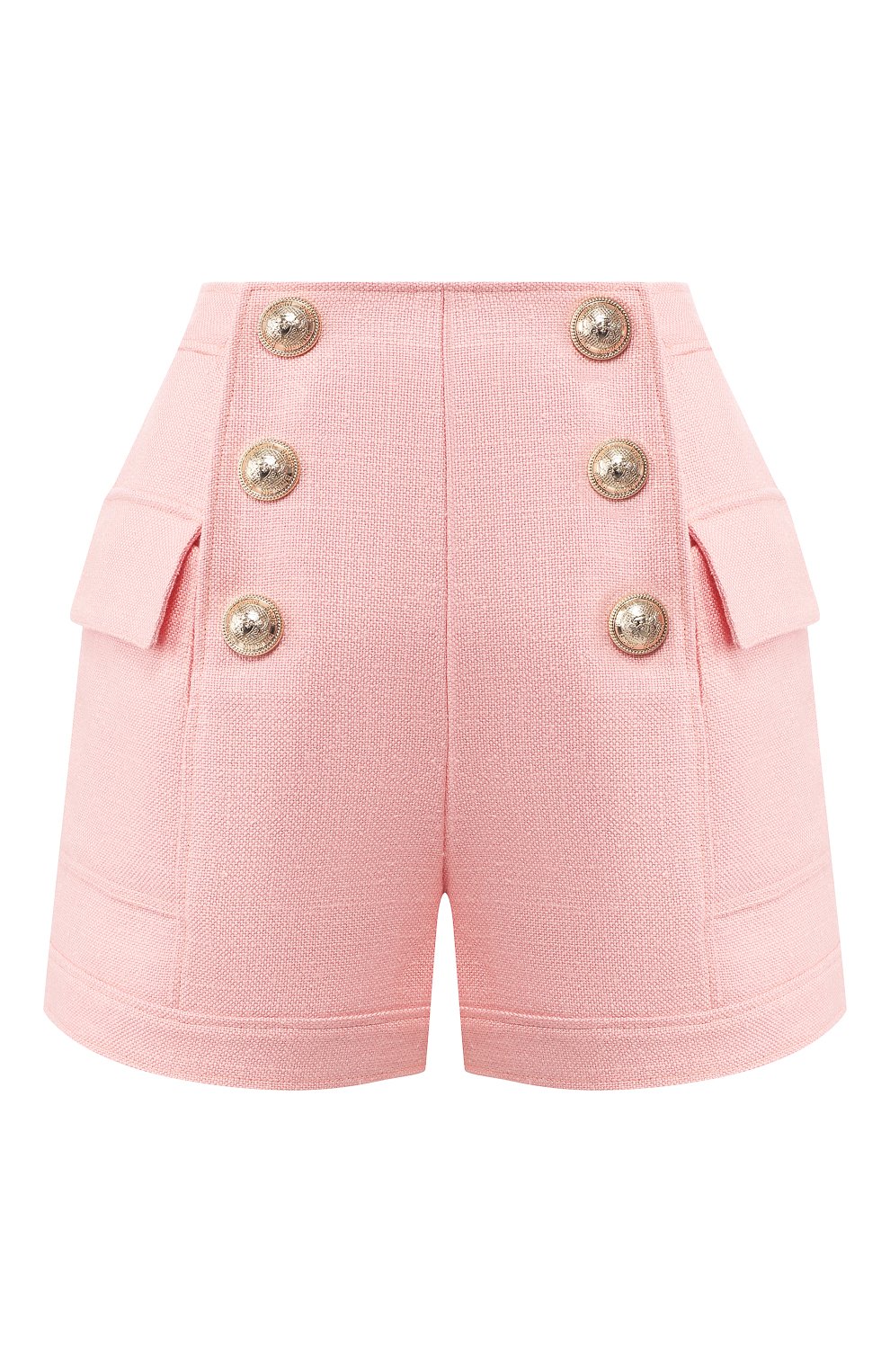 Шорты BALMAIN розового цвета по цене 94750 руб., арт. TF15001/V090, фото 1 Шорты BALMAIN, арт. TF15001/V090, фото 1