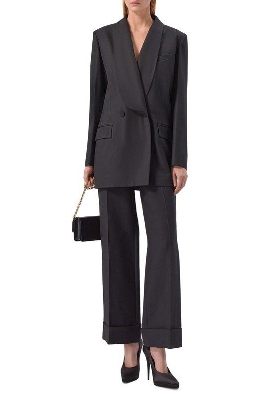 Шерстяной жакет Nina Ricci 26PCVE009/WV0323 Чёрный  26PCVE009/WV0323 Фото 2