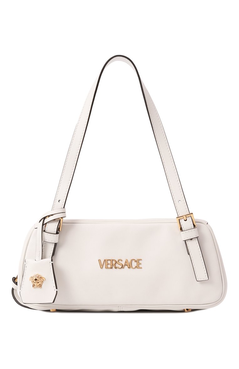 Женская сумка versace tag VERSACE белого цвета, арт. 1015792/1A13171 | Фото 7 (Размер: medium; Драгоценные камни: Проставлено; Материал: Натуральная кожа; Материал сплава: Проставлено)