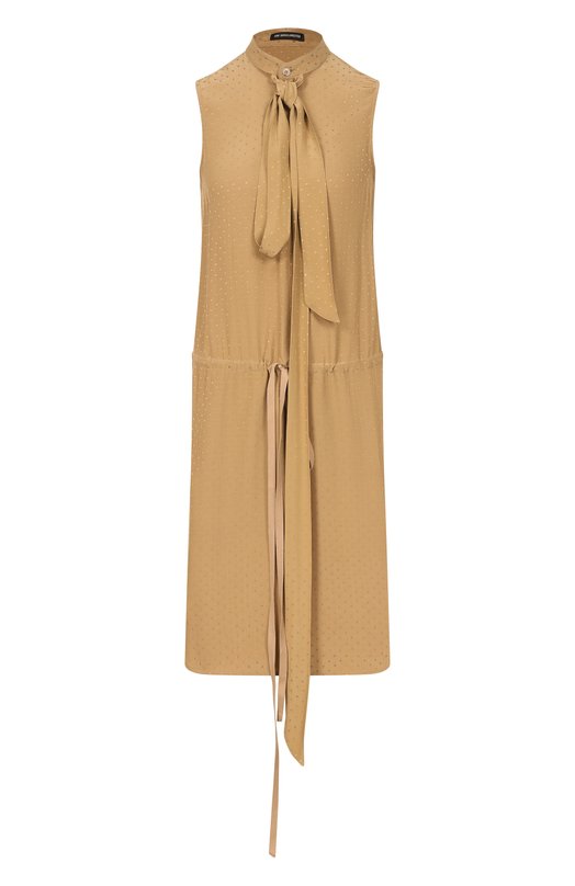 Платье из вискозы Ann Demeulemeester B0013745/FA713 Бежевый B0013745/FA713