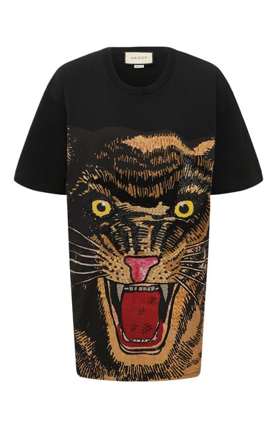 Женская хлопковая футболка GUCCI, арт. 539081 XJA8V