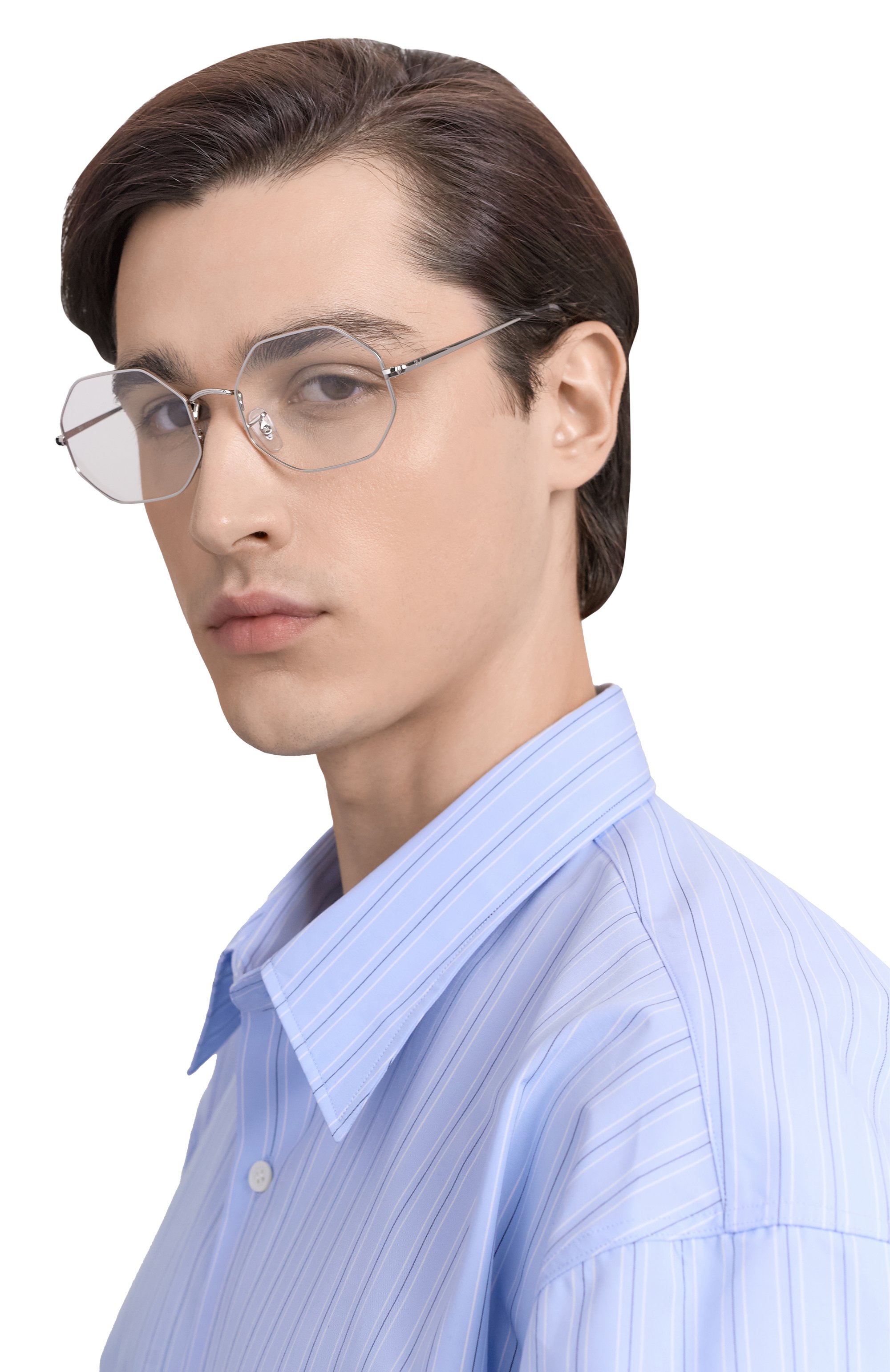 Оправа RAY-BAN серебряного цвета по цене 15650 руб., арт. 1972V-2501 54, фото 2 Оправа RAY-BAN, арт. 1972V-2501 54, фото 2