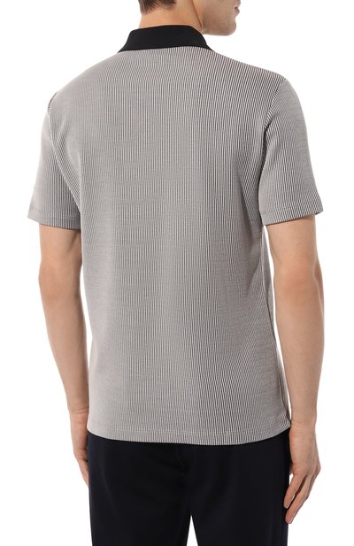 Поло из вискозы и хлопка GIORGIO ARMANI, арт. 3DSF51/SJBRZ, фото 4