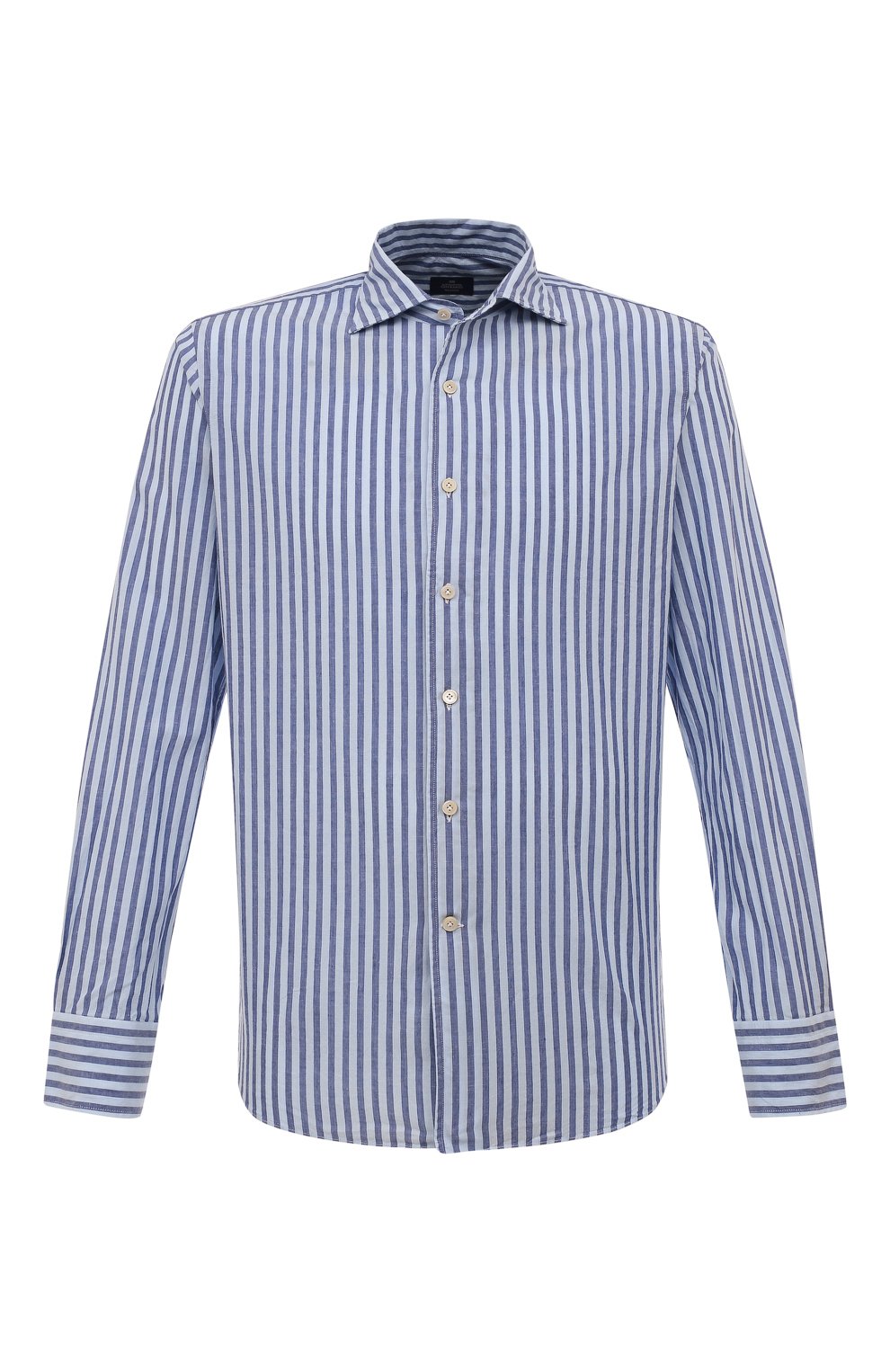 Рубашка из хлопка и льна ALESSANDRO GHERARDI синего цвета по цене 22350 руб., арт. D0UBLEL/6630, фото 1 Рубашка из хлопка и льна ALESSANDRO GHERARDI, арт. D0UBLEL/6630, фото 1