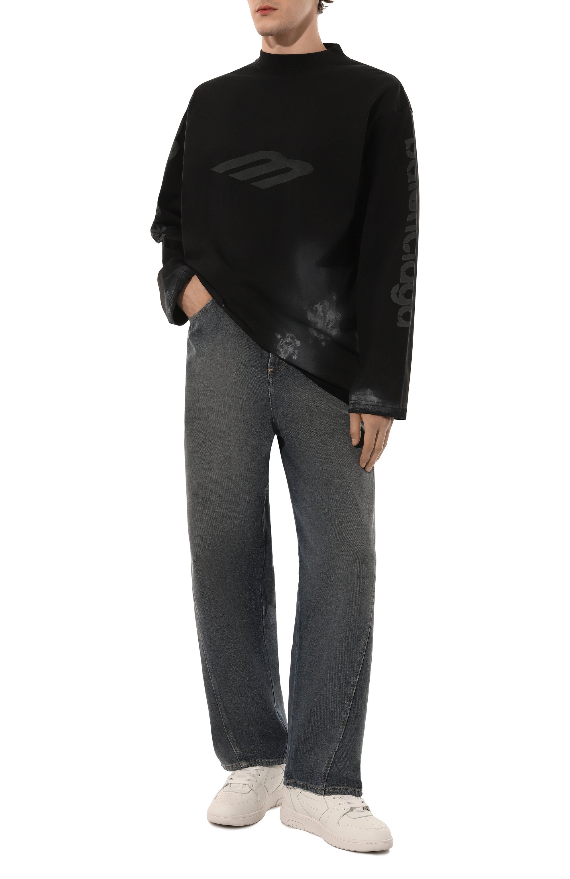 Хлопковый лонгслив BALENCIAGA, арт. 790365/TQVU4, фото 2