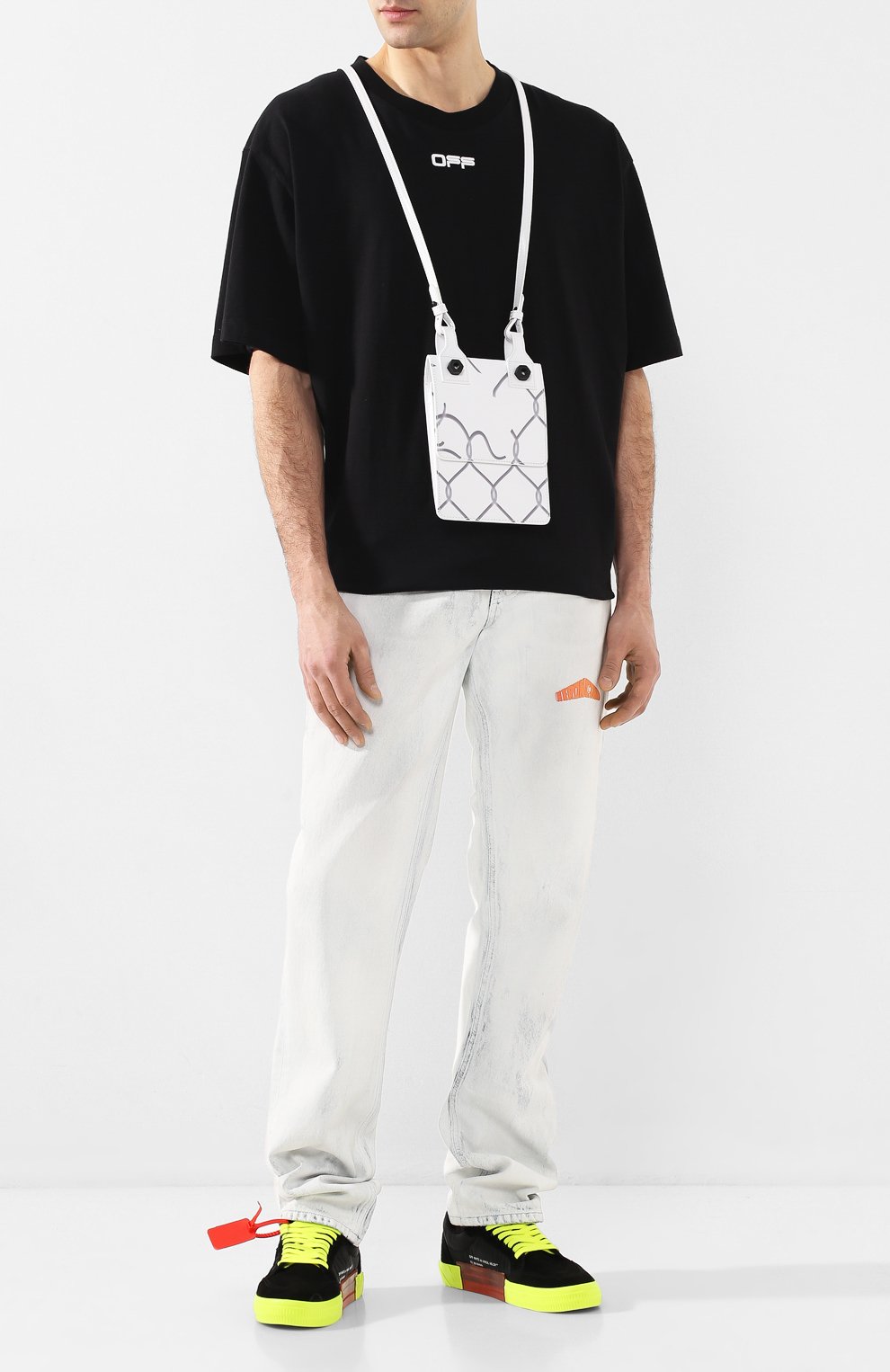 Кожаная сумка OFF-WHITE, арт. 0MNA100S207200300110, фото 2