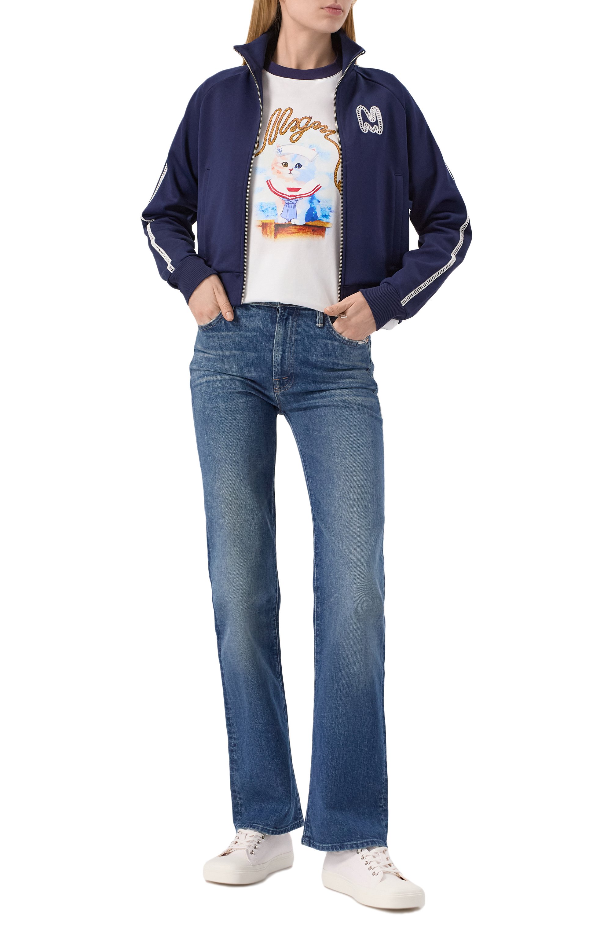 Хлопковая футболка MSGM, арт. 3841MDM152/257002, фото 2