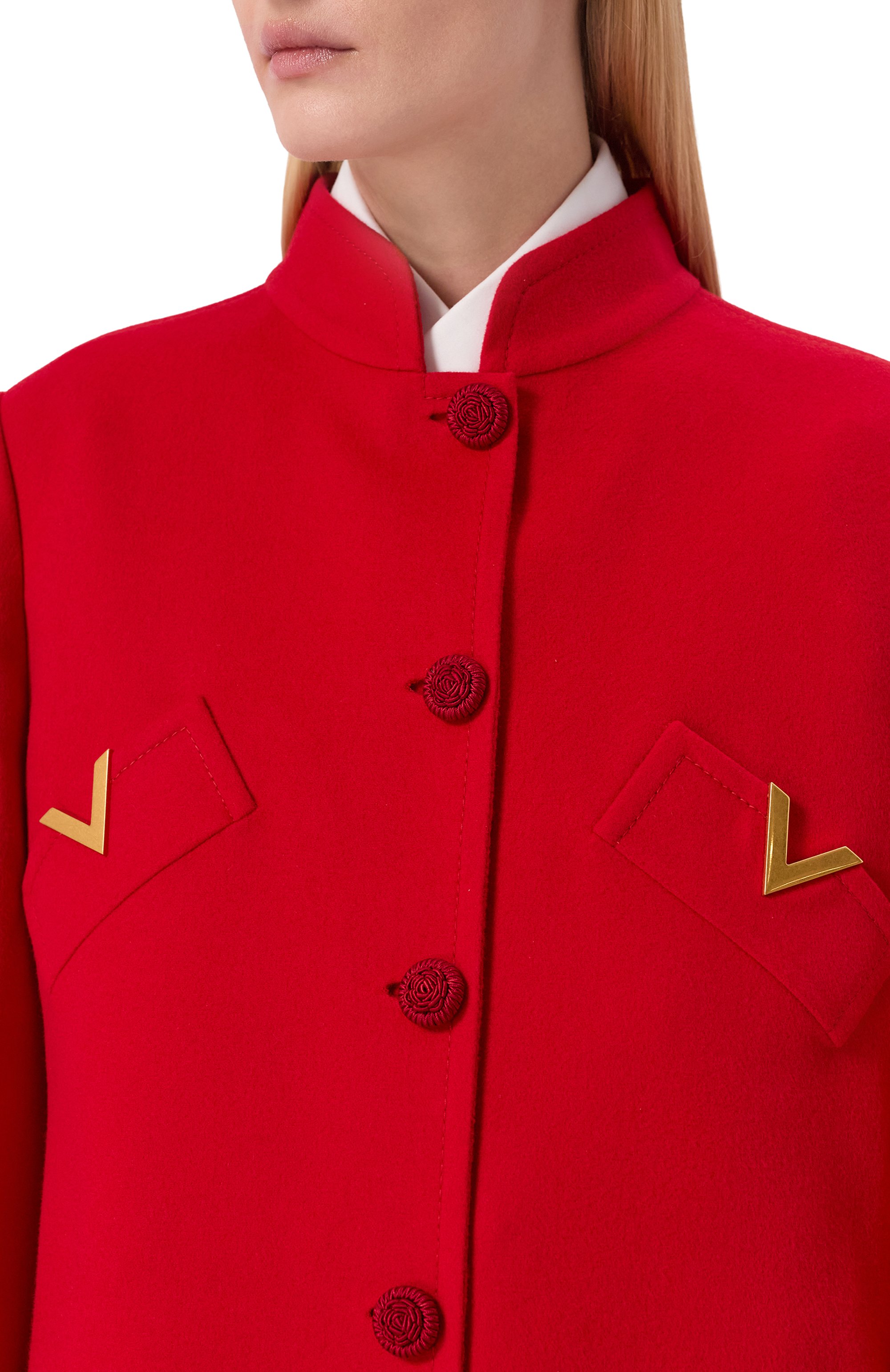 Пальто из шерсти и кашемира VALENTINO, арт. 7B3CA7T0/6JA, фото 5