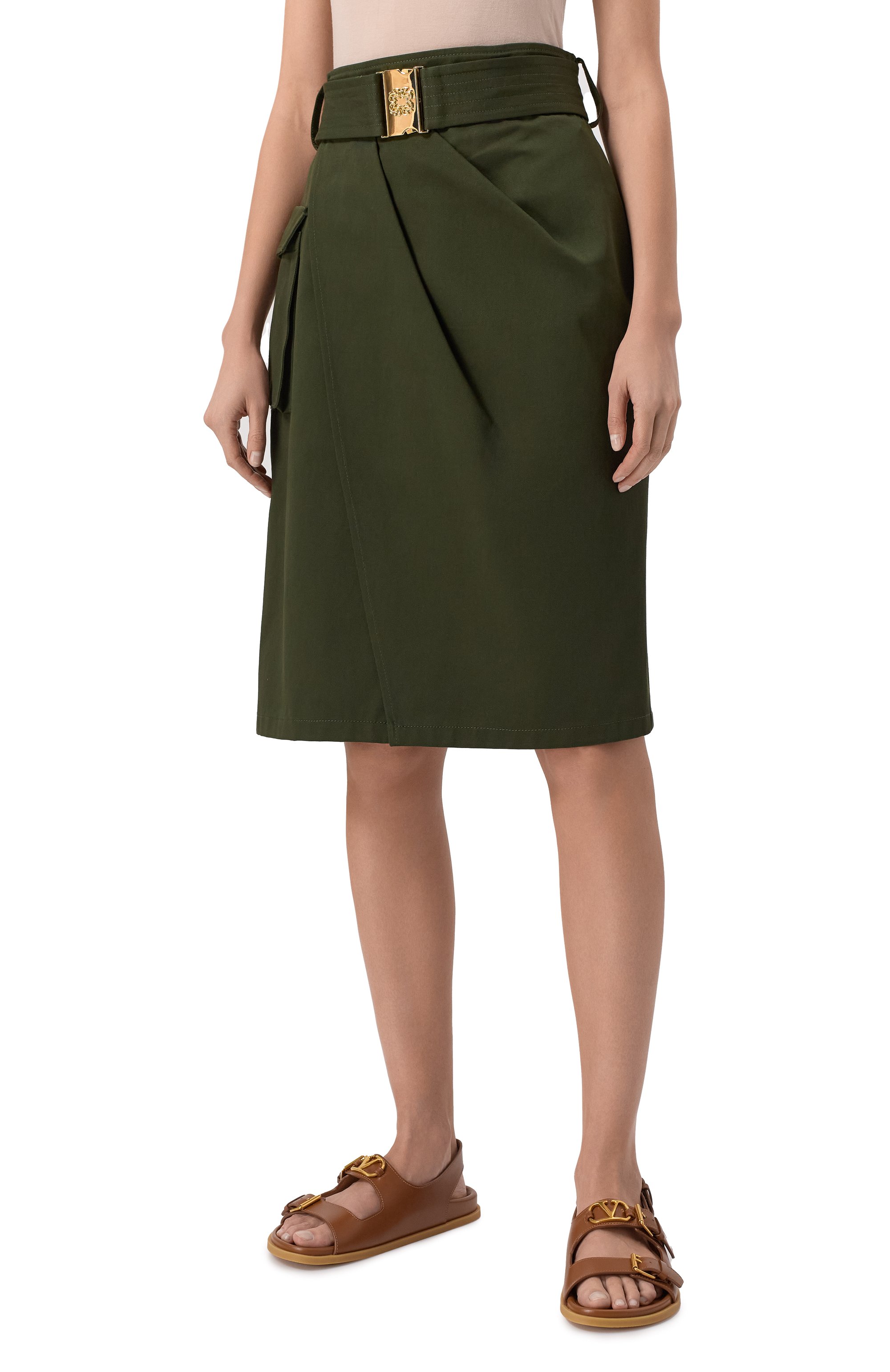 Хлопковая юбка ELIE SAAB, арт. SK130NS25/GA002, фото 3