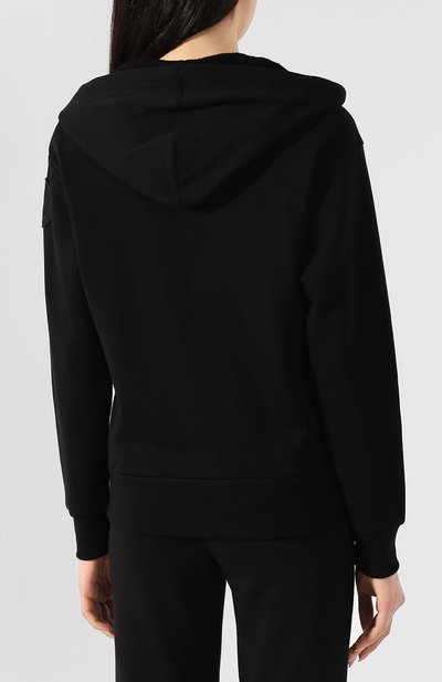 Хлопковая толстовка MONCLER черного цвета по цене 41500 руб., арт. F1-093-8G703-00-V8101, фото 4 Хлопковая толстовка MONCLER, арт. F1-093-8G703-00-V8101, фото 4