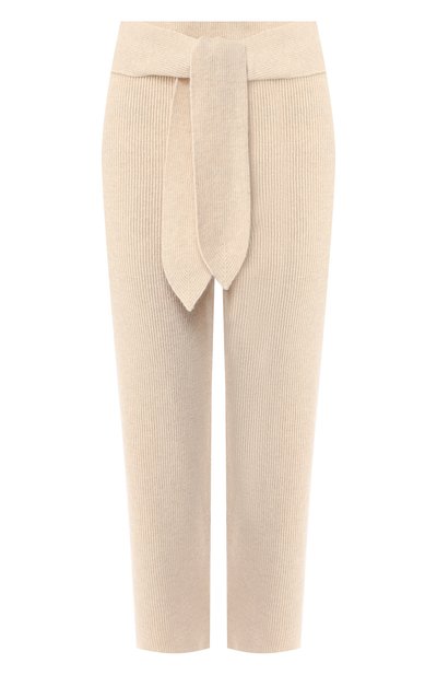 Женские брюки с поясом NANUSHKA, арт. TIGRE_IV0RY_CASHMERE BLEND RIB CASHMERE BLEND RIB