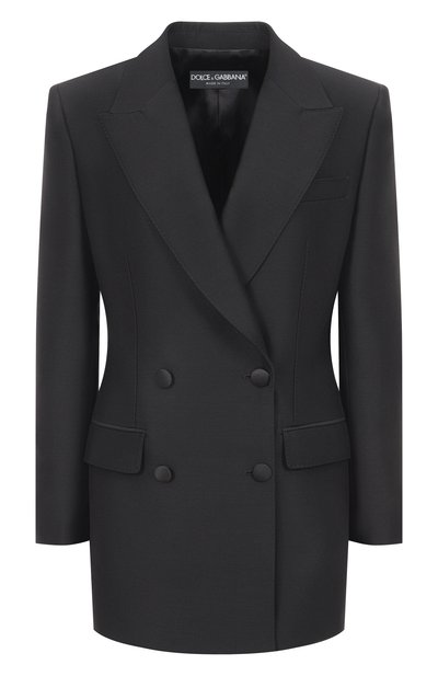 Женский жакет из шерсти и шелка DOLCE & GABBANA, арт. F29N7T/FU3R1