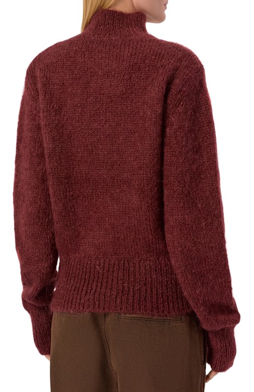 Шерстяной свитер Dries Van Noten 252-011249-2733 Бордовый  252-011249-2733 Фото 4