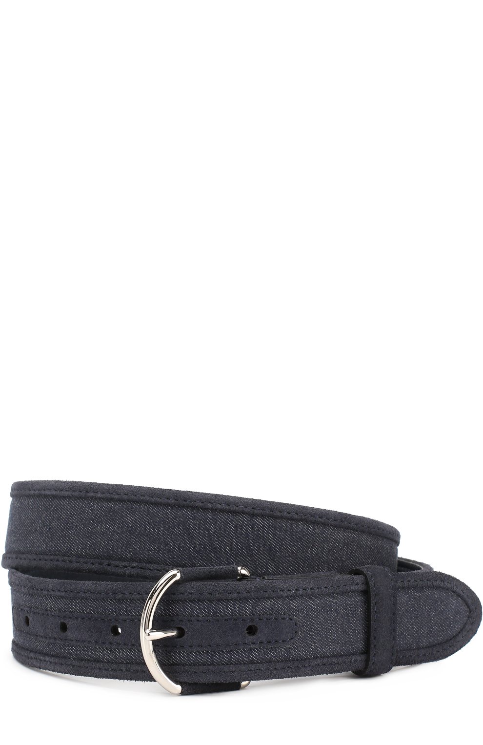 Текстильный ремень с замшевой отделкой LORO PIANA темно-синего цвета по цене 57100 руб., арт. FAG4099, фото 1 Текстильный ремень с замшевой отделкой LORO PIANA, арт. FAG4099, фото 1