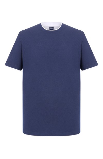 Хлопковая футболка FEDELI, арт. TU000200/JERSEY MELANGE, фото 1