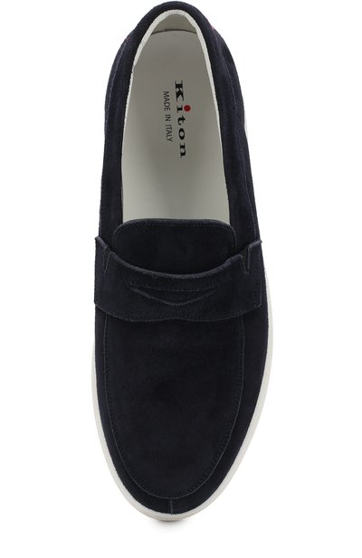 Замшевые пенни-лоферы KITON, арт. USSFI0CN0010412007, фото 5