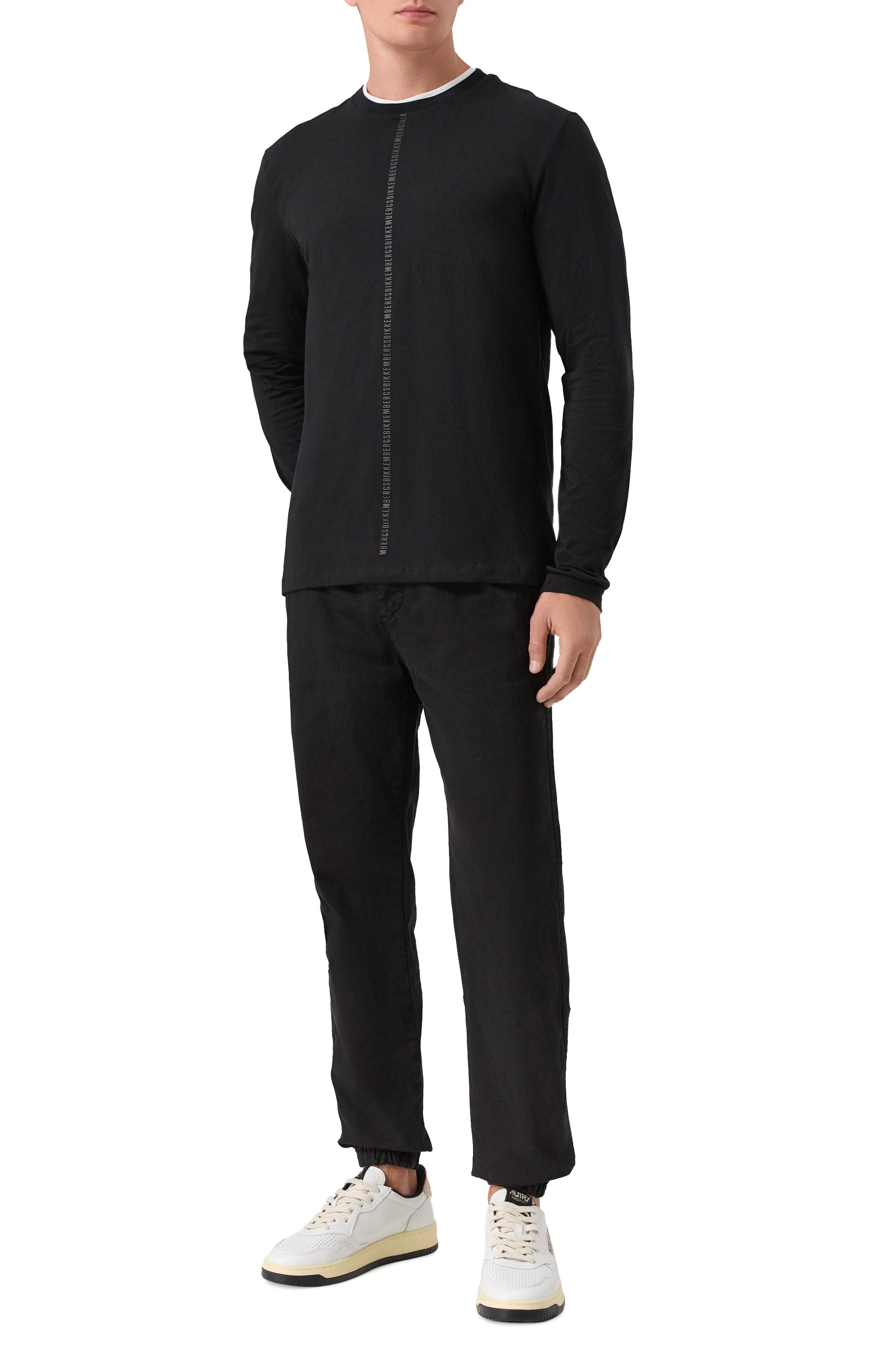 Хлопковый лонгслив DIRK BIKKEMBERGS, арт. BMT1229, фото 2