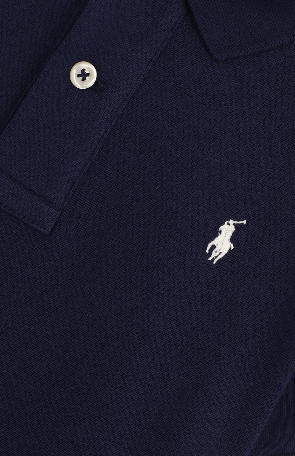 Хлопковое поло с логотипом бренда POLO RALPH LAUREN, арт. 322682620, фото 3