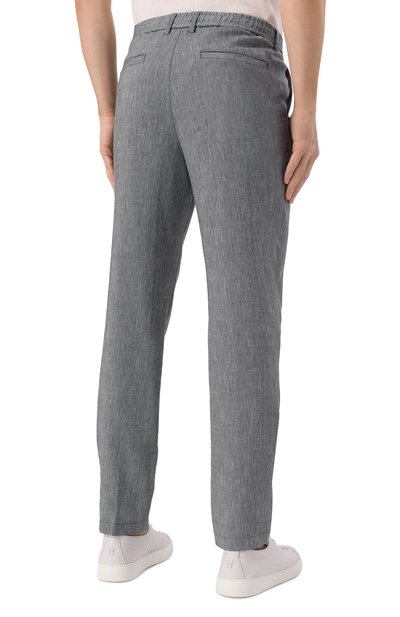 Брюки изо льна и вискозы BOSS, арт. 50540480, фото 4