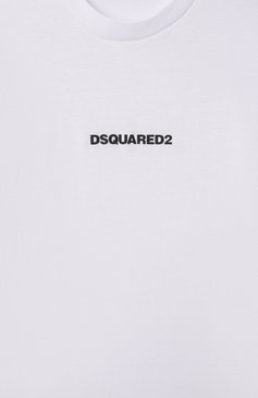 Мужского хлопковая футболка DSQUARED2 белого цвета, арт. DQ2823/D004G | Фото 3 (Нос: Не проставлено; Региональные ограничения белый список (Axapta Mercury): Не проставлено; Мальчики Кросс-КТ: Футболка-одежда; Девочки Кросс-КТ: футболка-одежда; Материал внешний: Хлопок; Ростовка одежда: 6 лет | 116 см, 10 - 11 лет | 140 - 146см, 13 - 15 лет | 158 см, 16 лет | 164 см, 4 года | 104 см, 8 лет | 128 см)