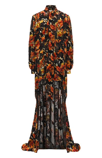 Женское шелковое платье SAINT LAURENT, арт. 840789/Y268T