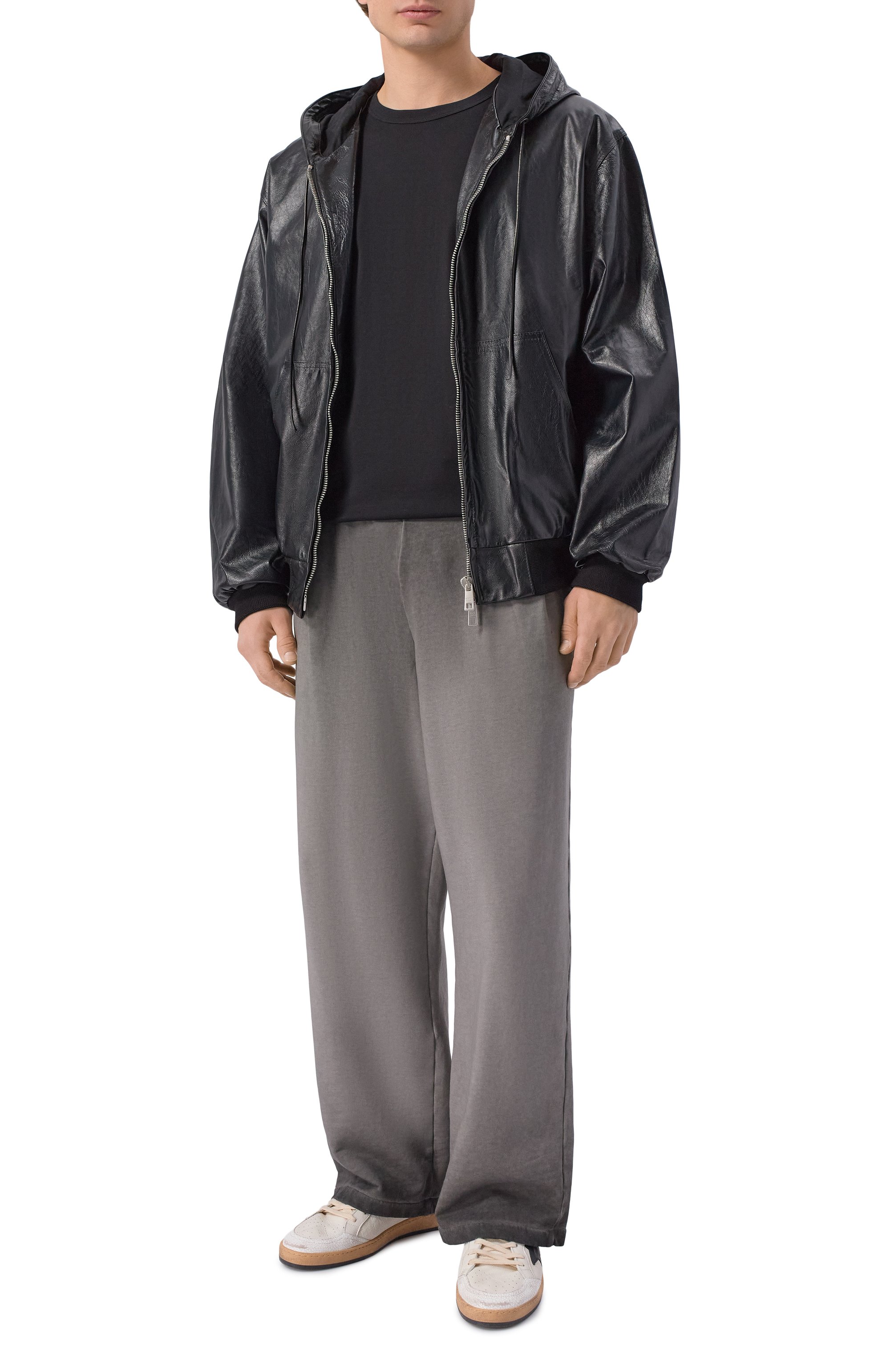 Кожаный бомбер GIORGIO BRATO черного цвета по цене 242000 руб., арт. GU26S26012BBTM, фото 2 Кожаный бомбер GIORGIO BRATO, арт. GU26S26012BBTM, фото 2