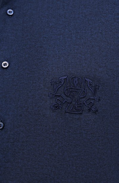 Хлопковая рубашка ZILLI, арт. MFW-45007-301082/U301082/180, фото 5