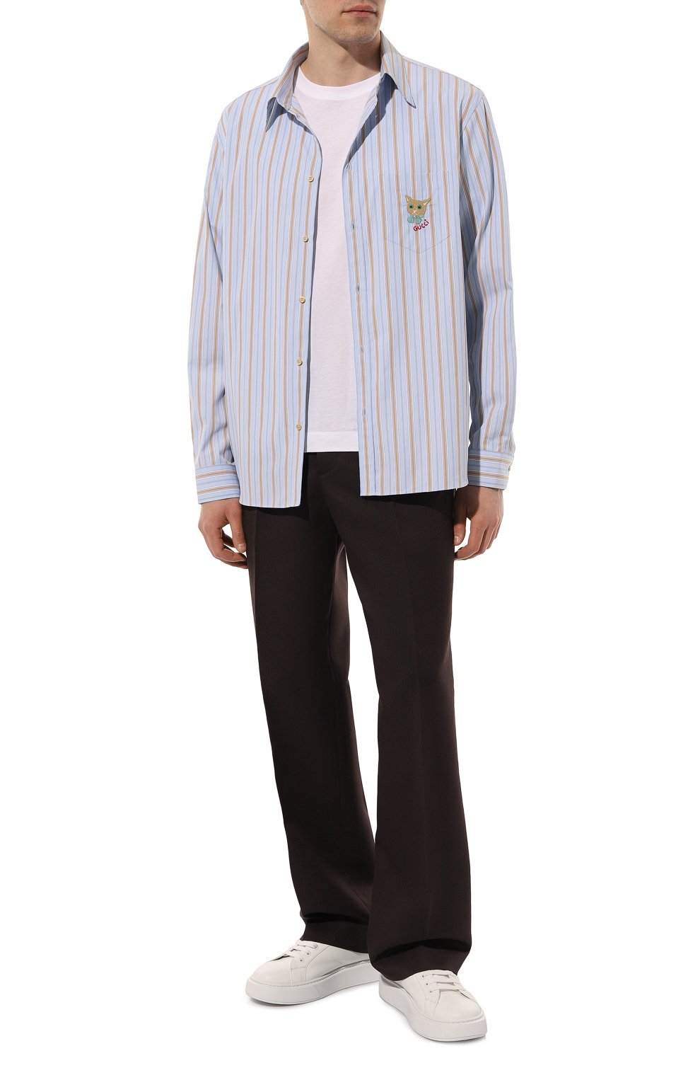 Хлопковая рубашка GUCCI, арт. 659625 ZAG0I, фото 2