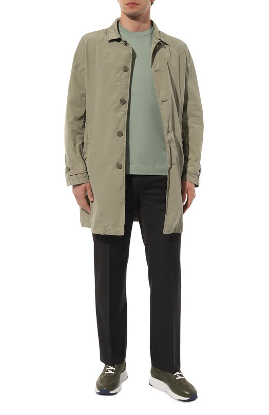 Хлопковая футболка Zegna UD360A7/D760 Зелёный  UD360A7/D760 Фото 2