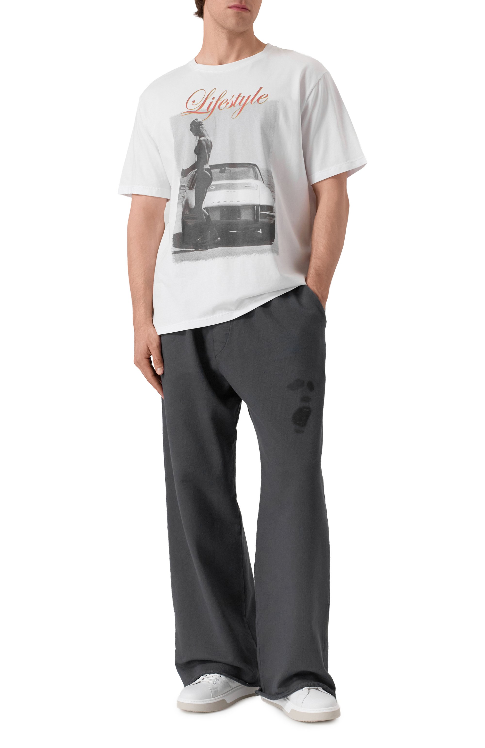 Хлопковая футболка BISIBIGLIO белого цвета по цене 14950 руб., арт. LIFESTYLE CAR, фото 2 Хлопковая футболка BISIBIGLIO, арт. LIFESTYLE CAR, фото 2