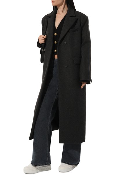 Кожаные кеды one stud VALENTINO, арт. 3W2S0FQ4TWJ, фото 2