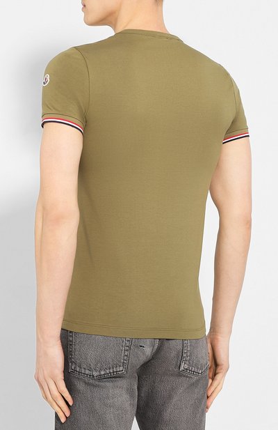 Хлопковая футболка MONCLER, арт. F1-091-8C716-00-87296, фото 4