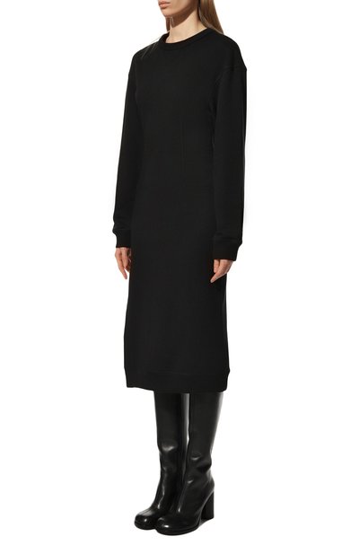 Хлопковое платье DRIES VAN NOTEN черного цвета по цене 47050 руб., арт. 222-011136-5611, фото 3 Хлопковое платье DRIES VAN NOTEN, арт. 222-011136-5611, фото 3