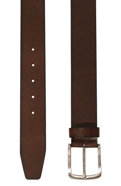 Кожаный ремень BOSS темно-коричневого цвета по цене 11950 руб., арт. 50471321, фото 3 Кожаный ремень BOSS, арт. 50471321, фото 3